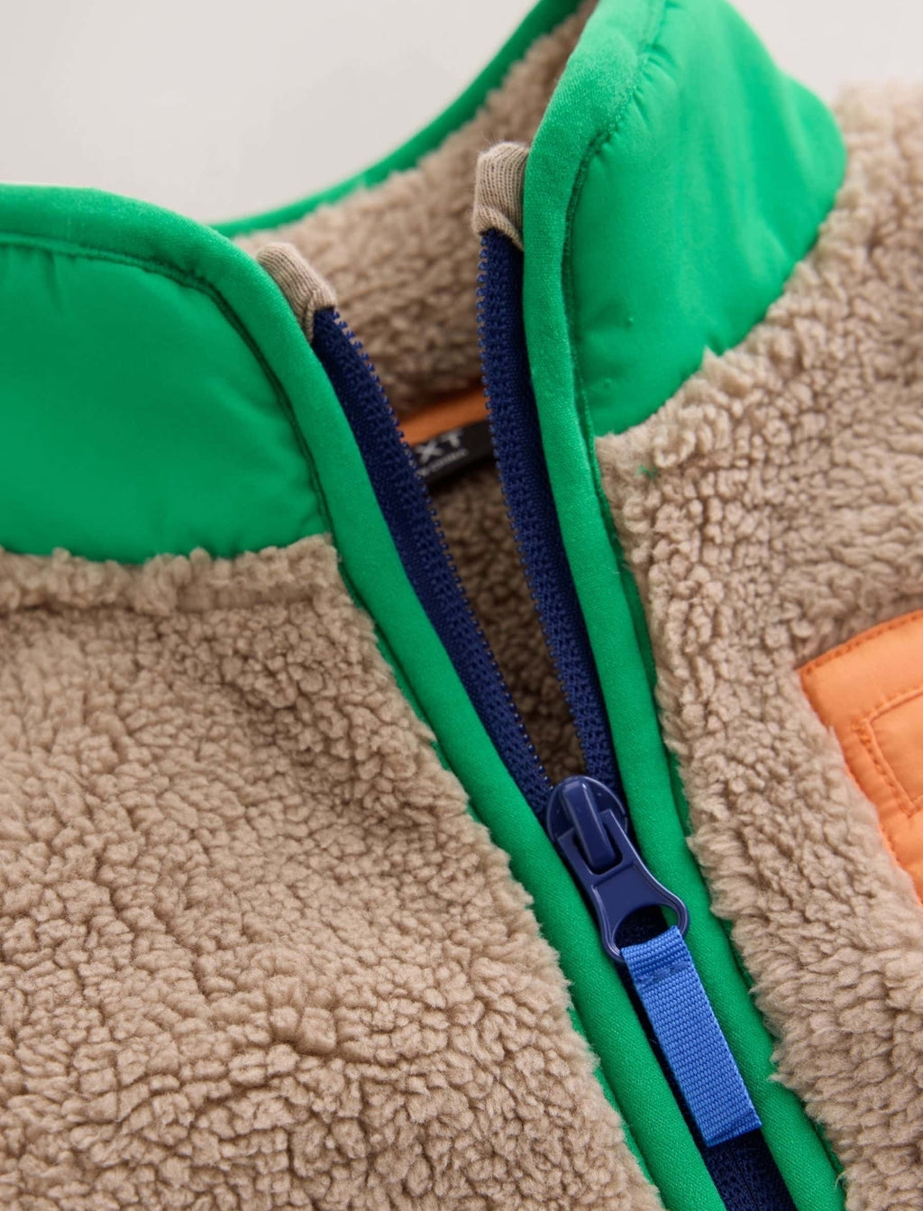 Multi Bright Ecru Zip Up Fleece