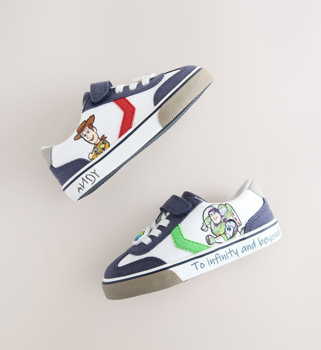 White Toy Story Standard Fit 
Touch Fastening Elastic Lace Trai
