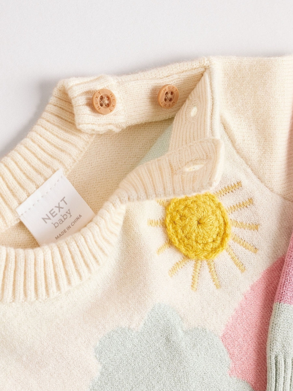 Pink Sheep Scene Baby Knitted Jumper and Leggings Set 2 Piece