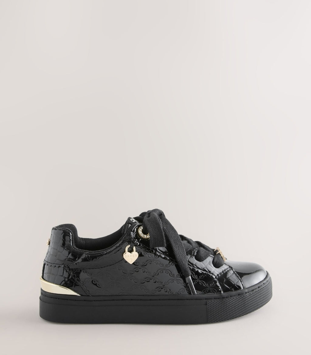 Baker by Ted Baker Back to School
Patent Embossed Black Trainers