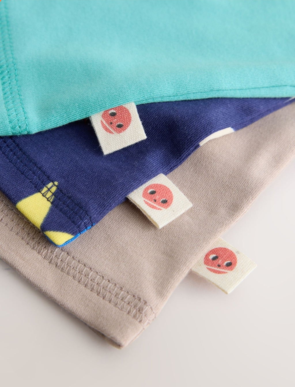 Ecru/Navy/Green Spaceship Relaxed Snuggle Pyjamas 3 Pack