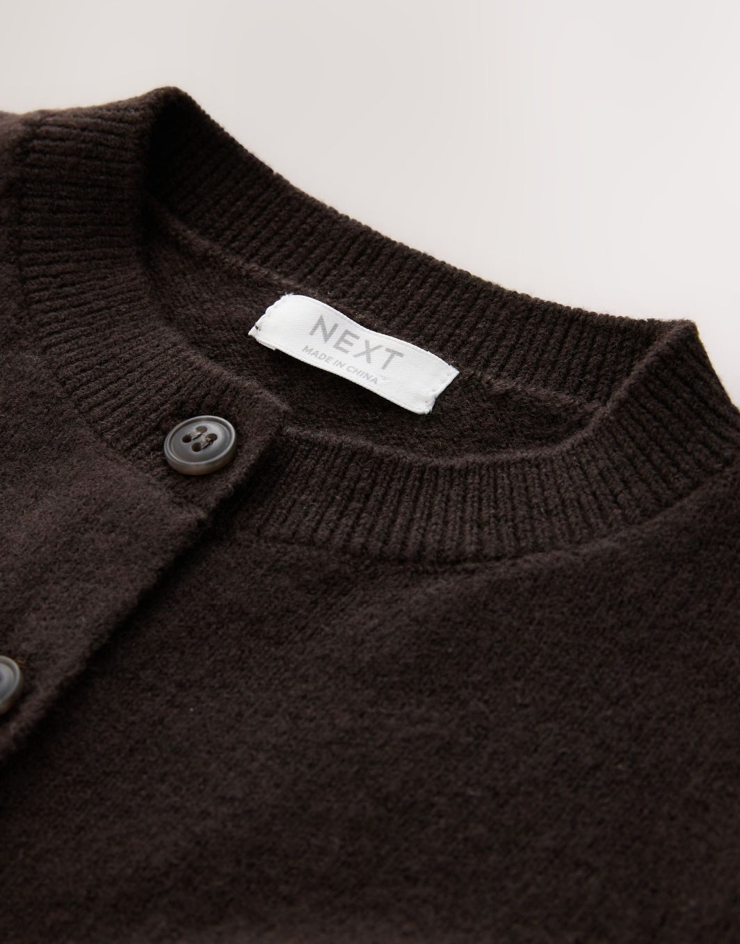 Chocolate Brown Knit Cardigan