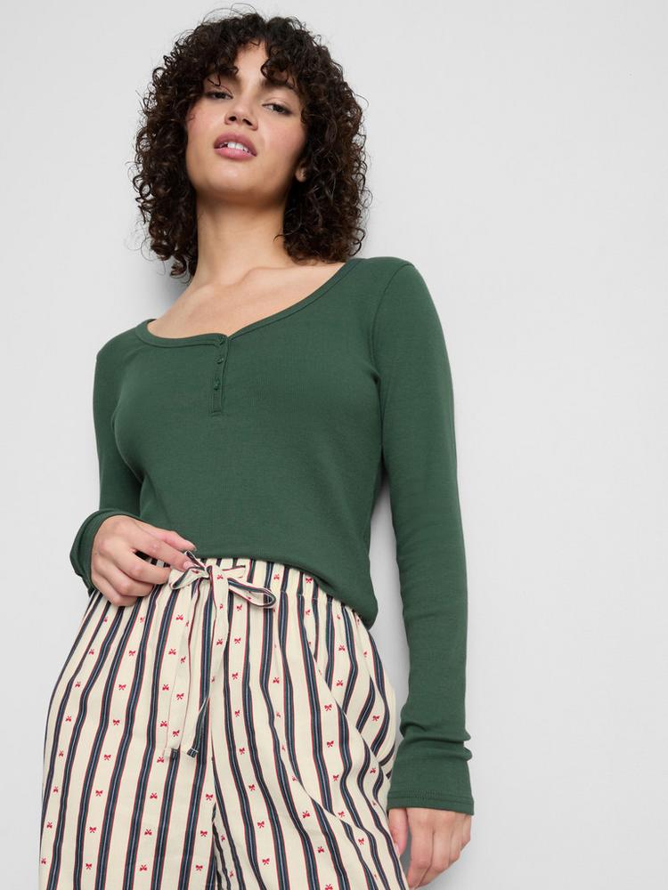 Primark Cotton Henley Flannel Pyjamas