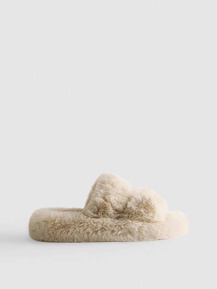 Primark Double Strap Fluffy Slippers