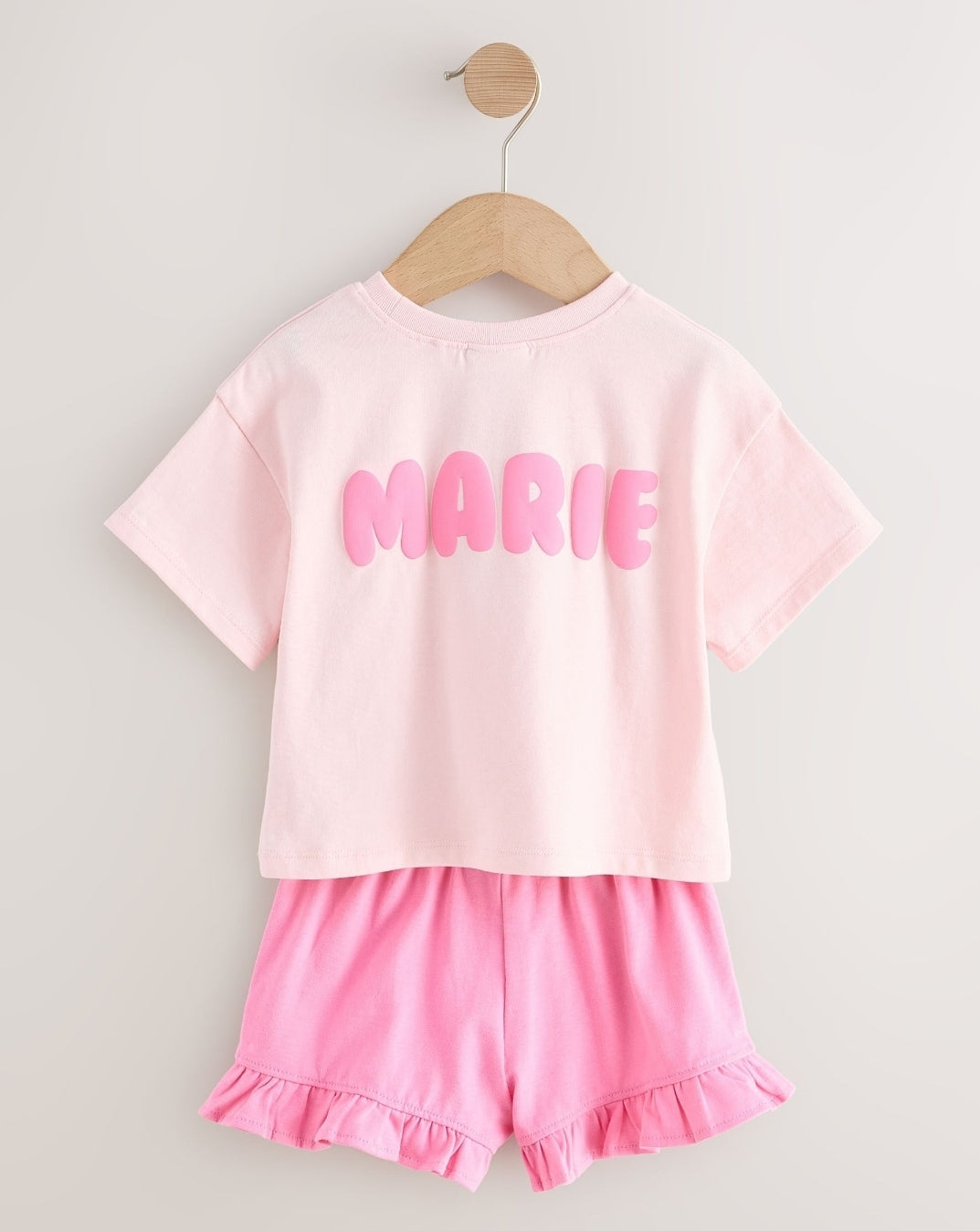 Pink Disney Marie Shorts Set