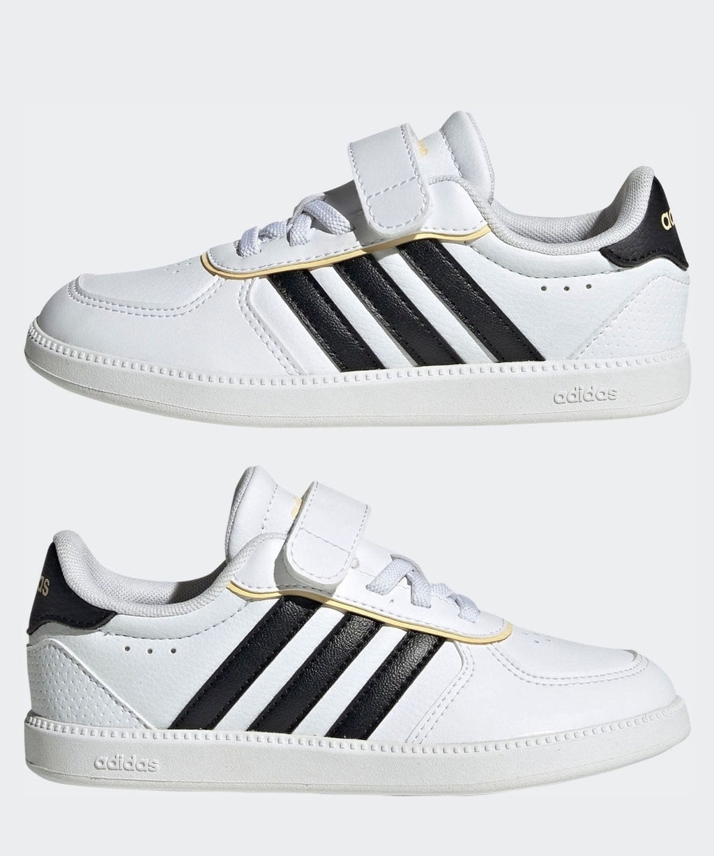 adidas White/Black Breaknet Sleek Kids Trainers