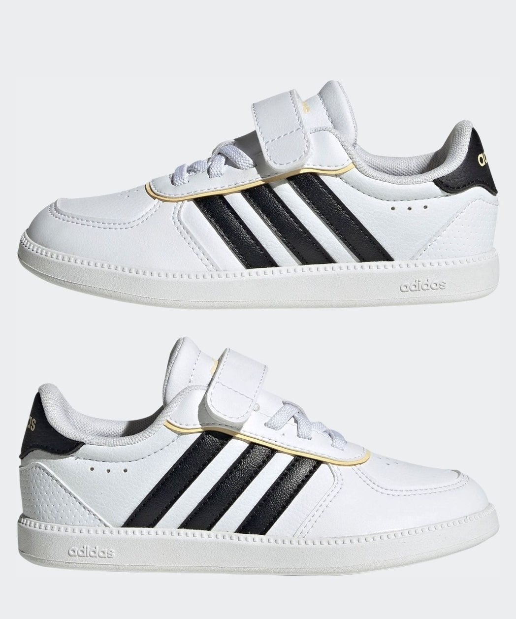 adidas White/Black Breaknet Sleek Kids Trainers