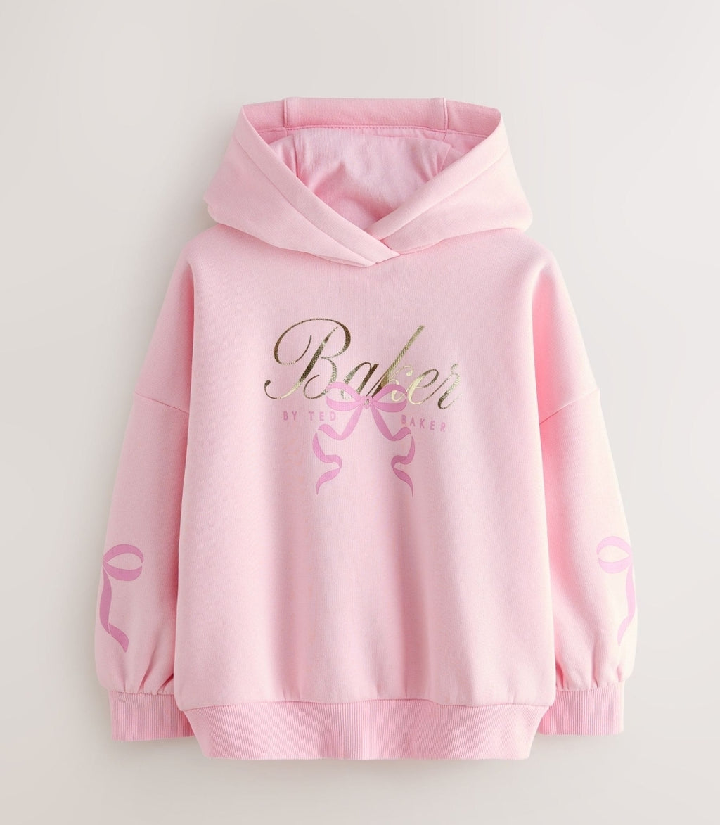 Baker by Ted Baker Oversized Bow
Graphic Pink Hoodie