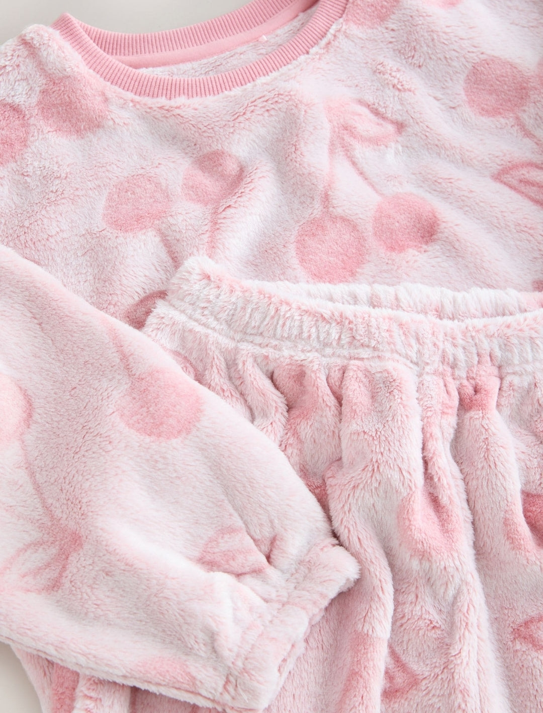 Pink Cosy Fleece Pyjamas