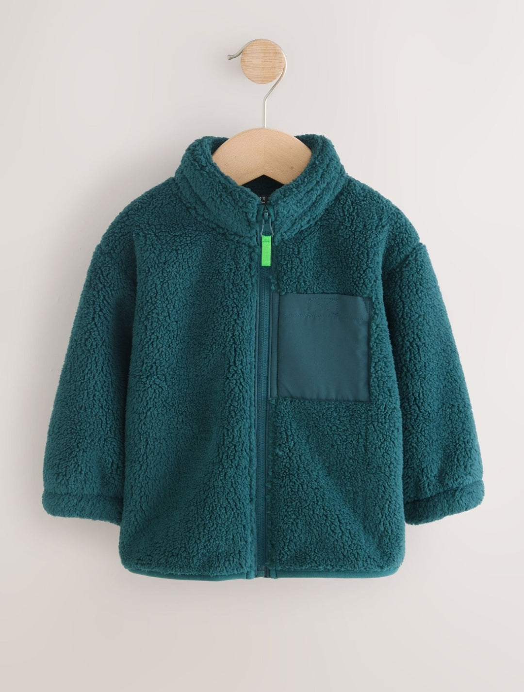 Teal Green Zip Up Fleece