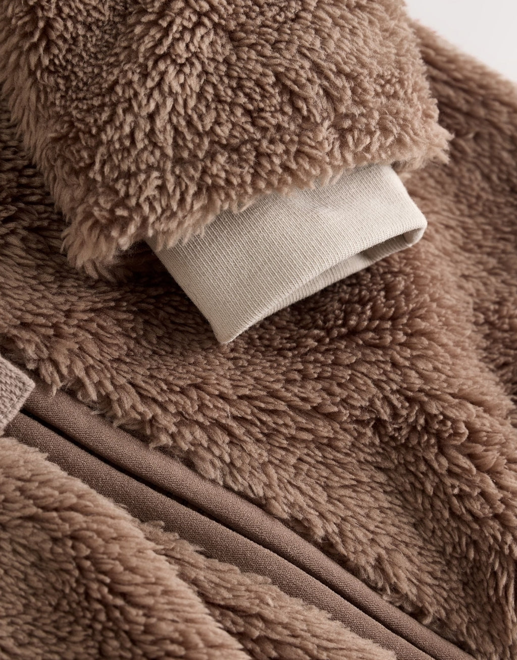 Brown Hamish Hooded Baby Fleece Jacket