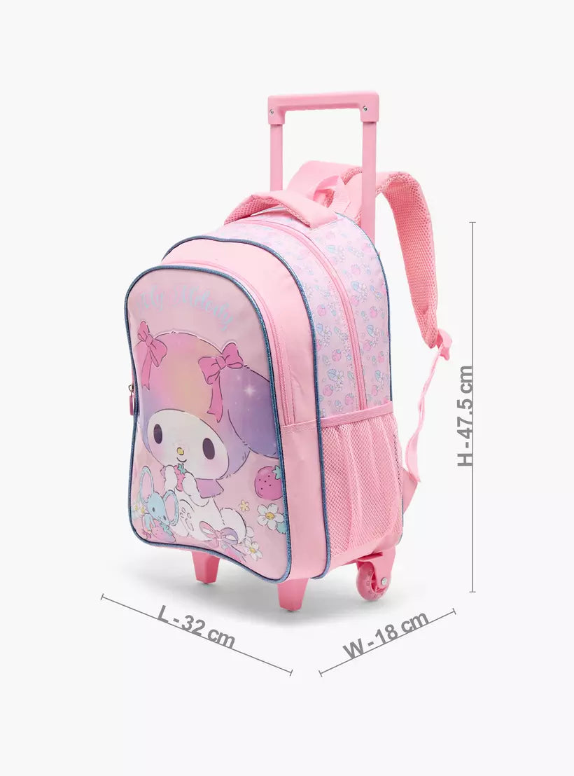Sanrio My Melody Print 5-Piece School Trolley Bag Set 16 inches