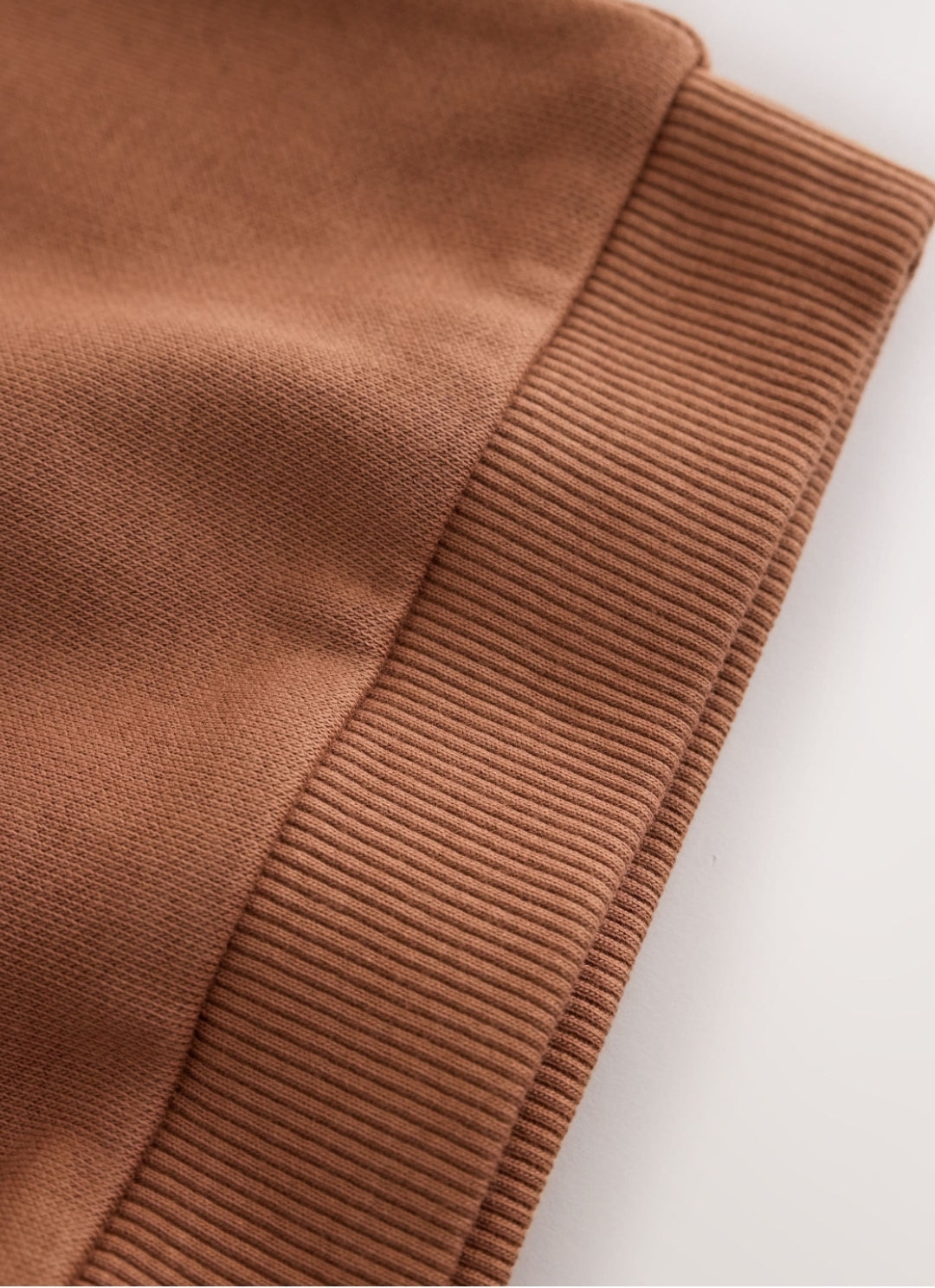 Rust Brown Lion Printed Crew Neck Sweat Top
