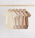 Cream Baby Short Sleeve
Bodysuits 5 Pack