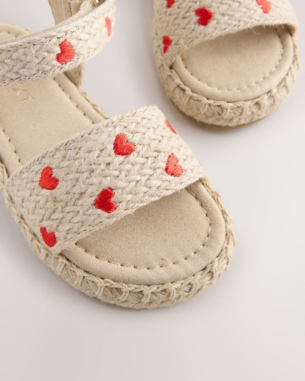 Neutral Heart Ankle Strap Sandals
with Touch Fastening