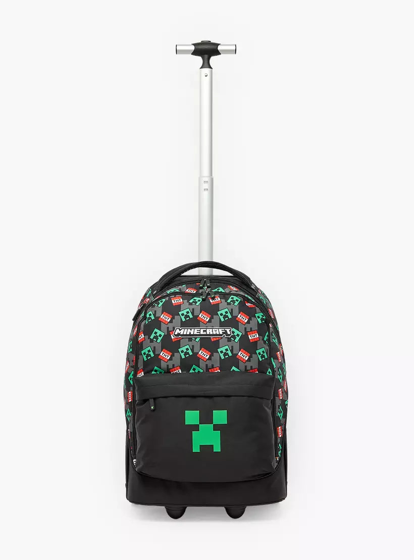 Minecraft Print Trolley Bag 18 inches