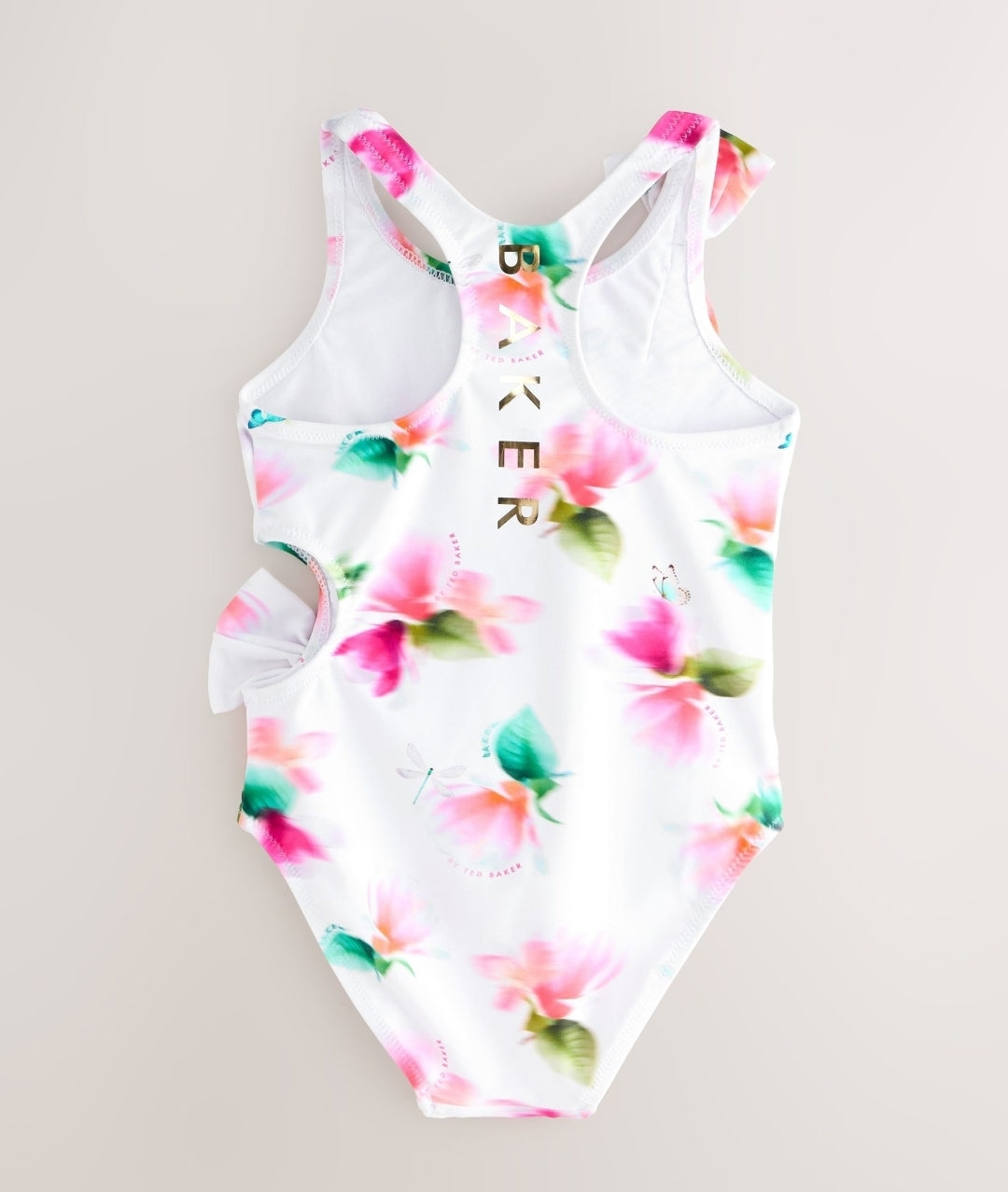 Baker by Ted Baker Pink Cut Out
Floral Swimsuit & Hair Scrunchie