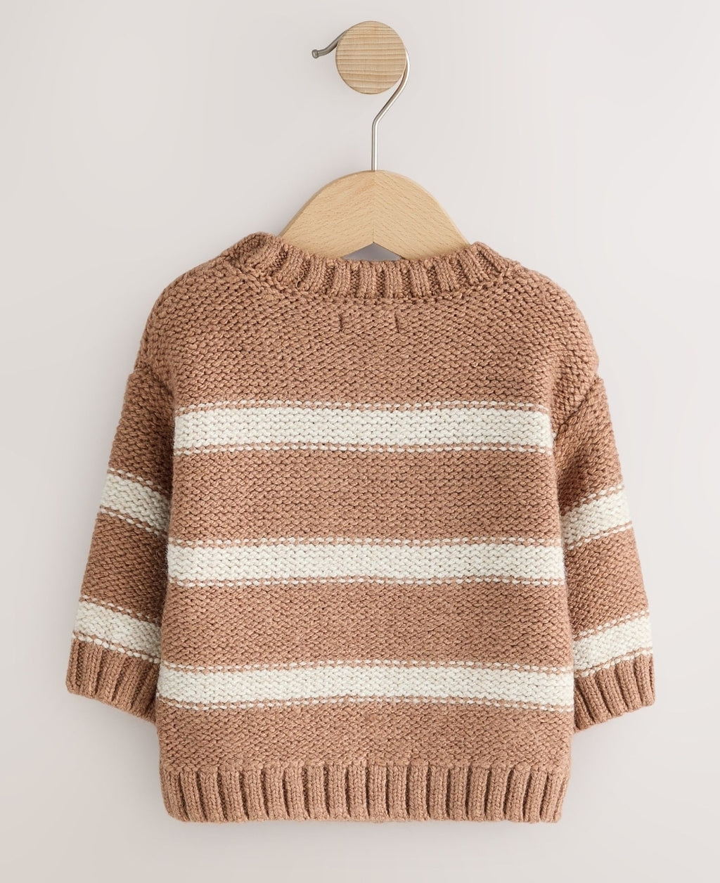 Neutral Pumpkin Halloween Knitted Crew Neck Jumper