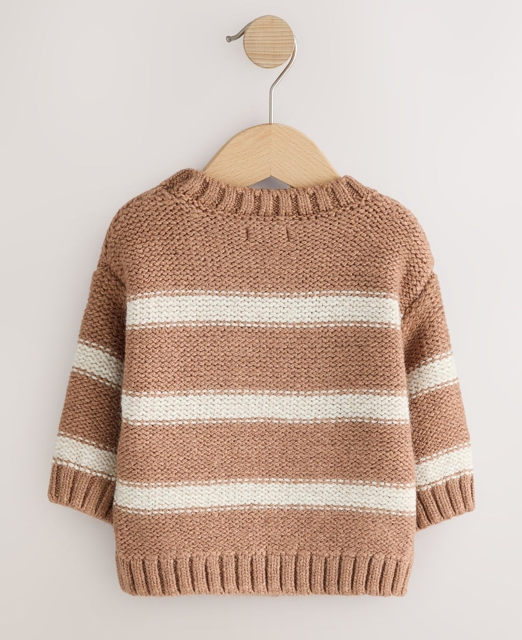 Neutral Pumpkin Halloween Knitted Crew Neck Jumper