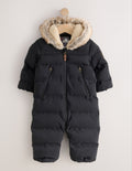Black Waterproof Padded Snowsuit