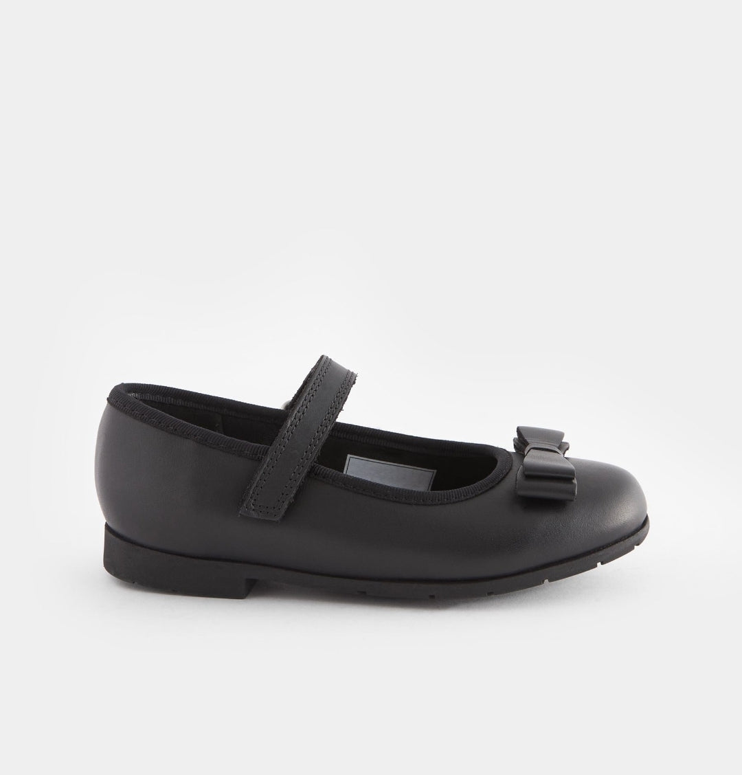 Black Matt Standard Fit (F) School
Leather Bow Mary Jane Shoes