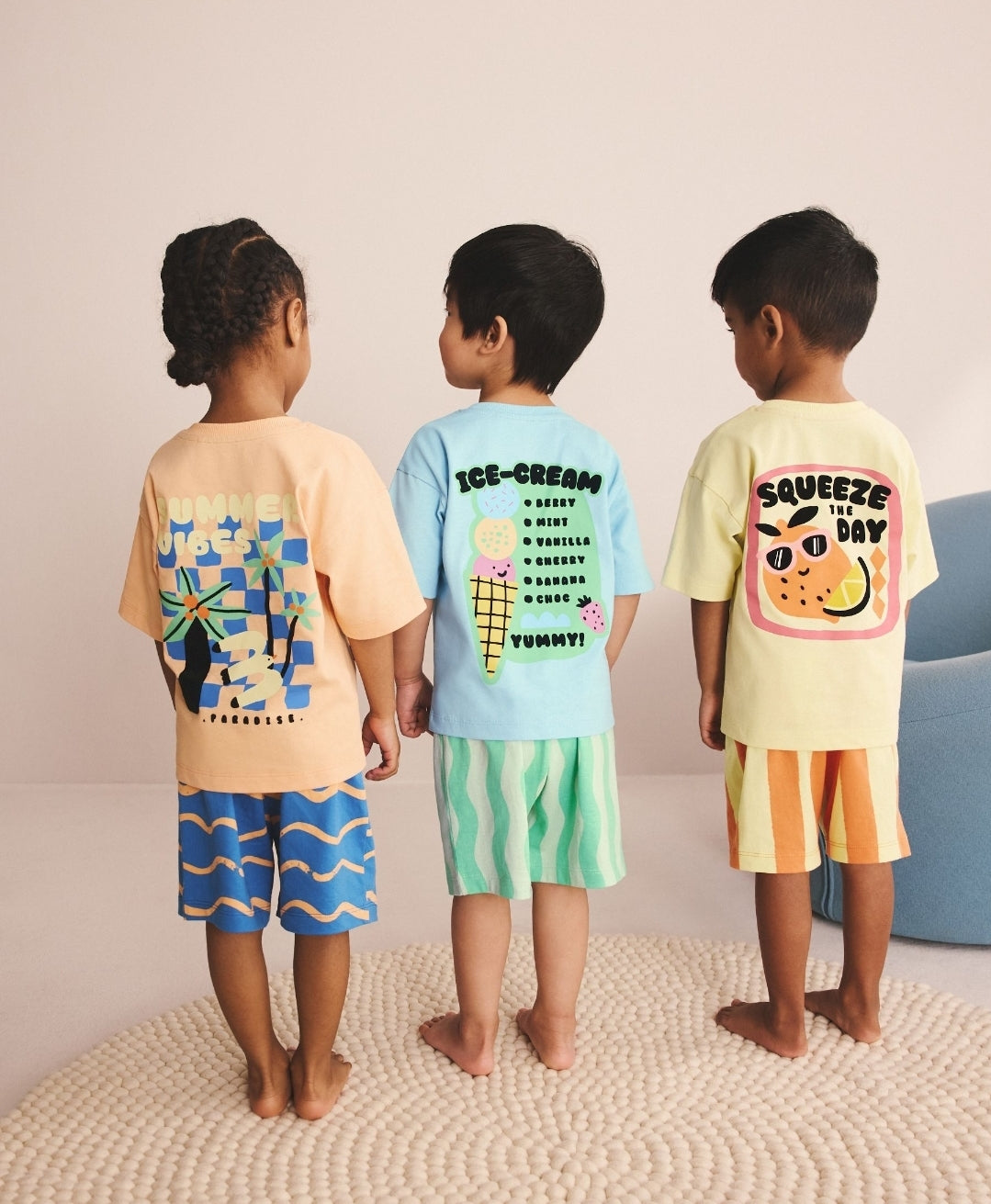 Blue/Yellow/Orange Summer Short
Pyjamas 3 Pack