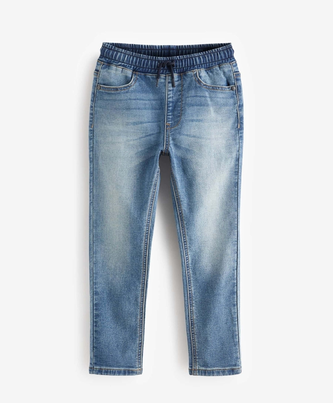 Light Blue Skinny Fit Stretch Elasticated Waist Jeans