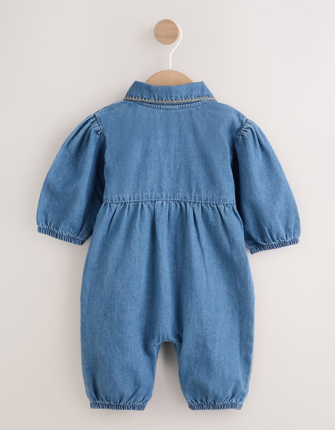 Denim Blue Baby Romper