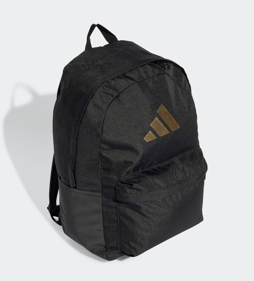 adidas Black Classic 3 Bar Logo Backpack