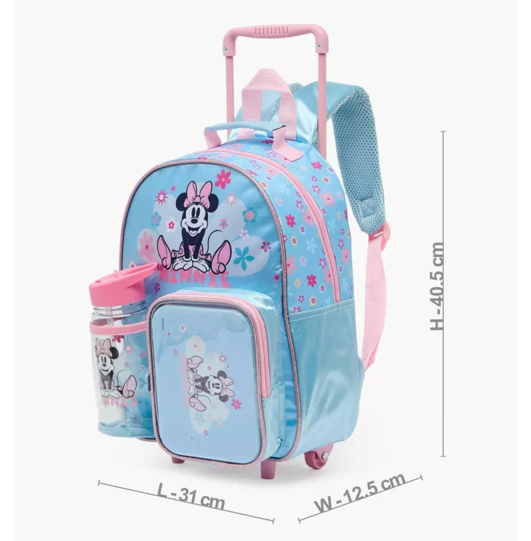 Disney Minnie Mouse 3-Piece School Trolley Bag Set 14 inches