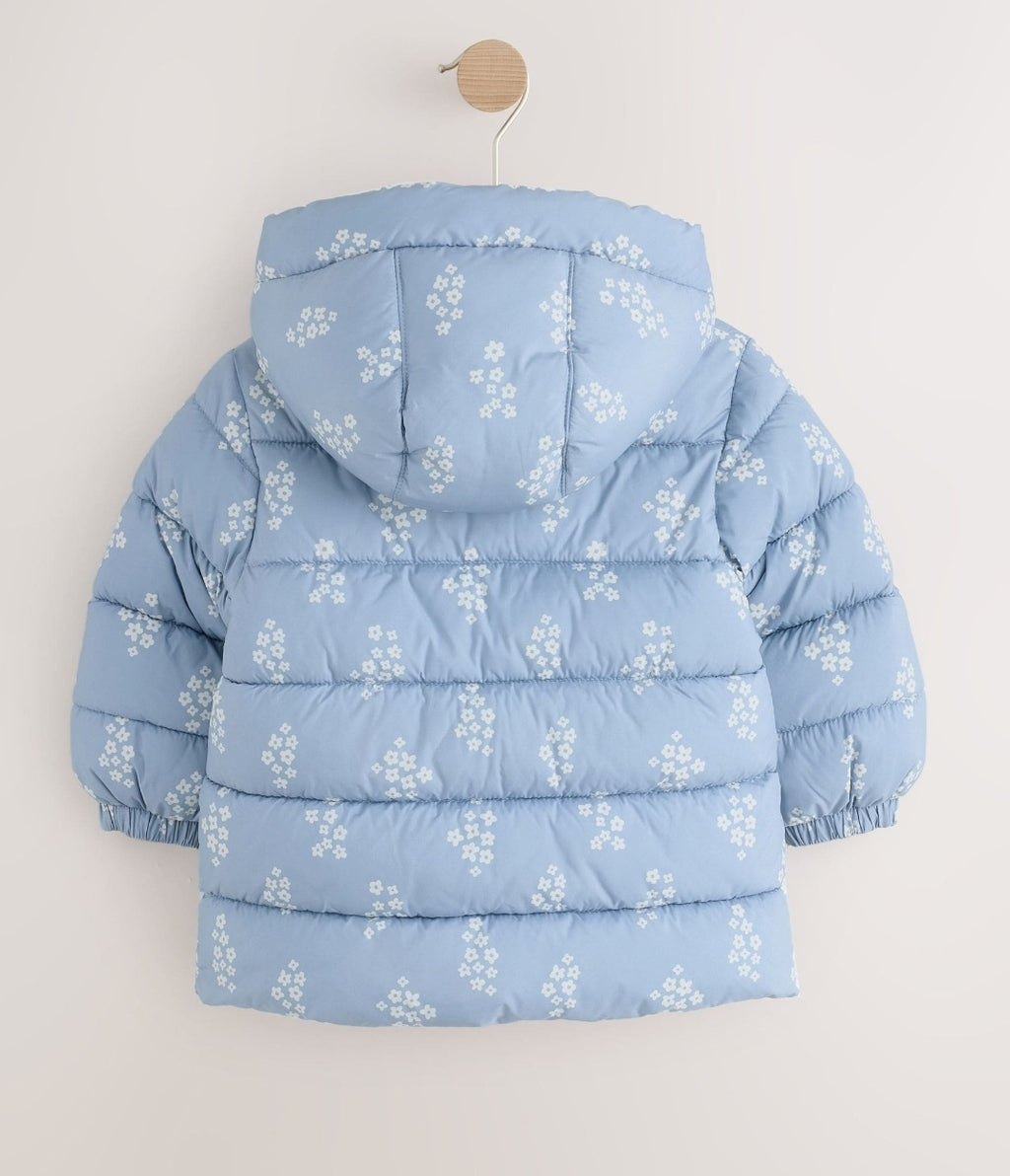 Blue Floral Shower Resistant
Fleece Lined Padded Coat
