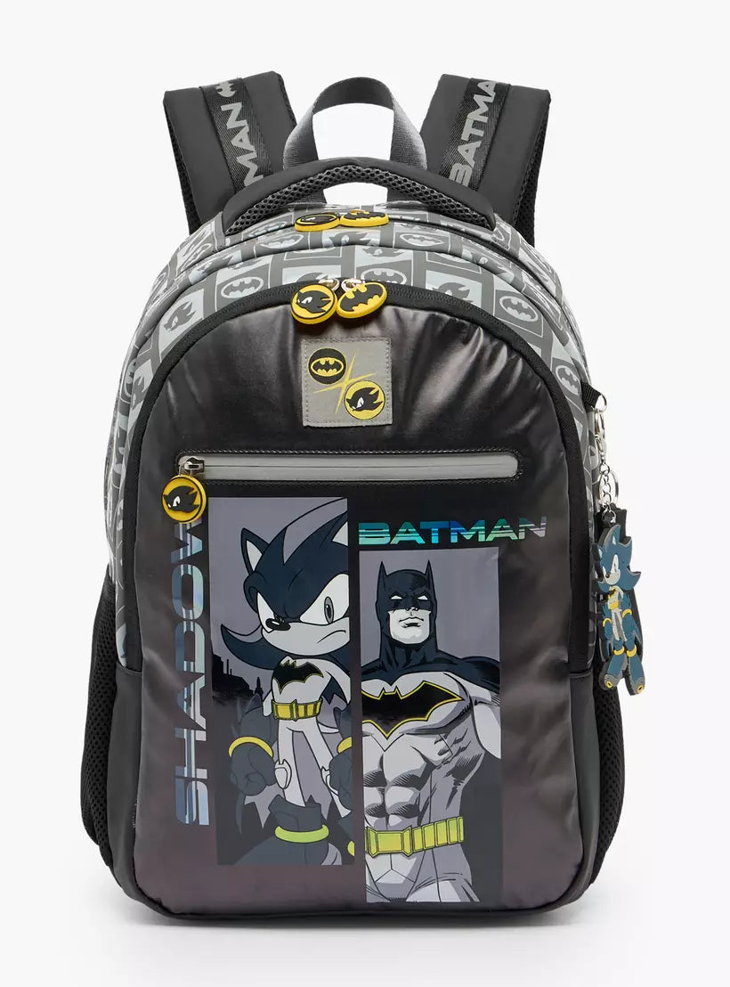 Sonic Batman Backpack for Boys16 inches