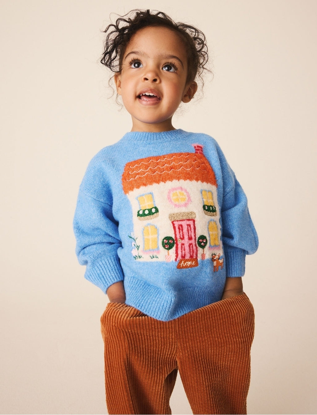 Blue Boxy Jumper