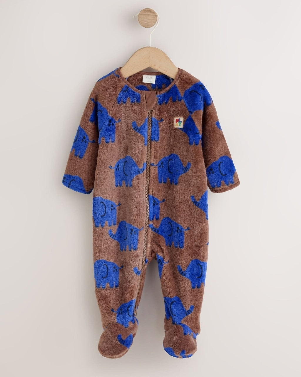 Brown Elephant Fleece Baby
Sleepsuit