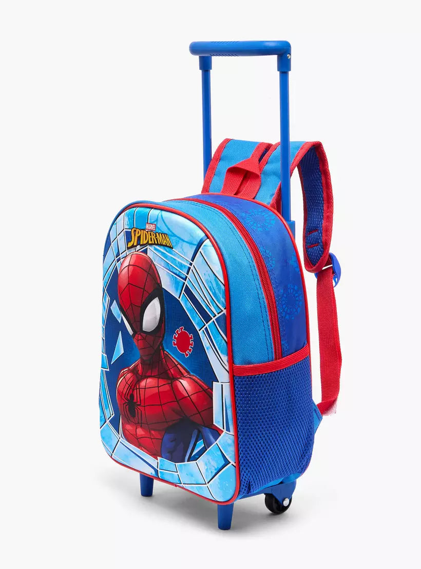 Spider-Man Print 3-Piece School Trolley Bag Set 14 inches
