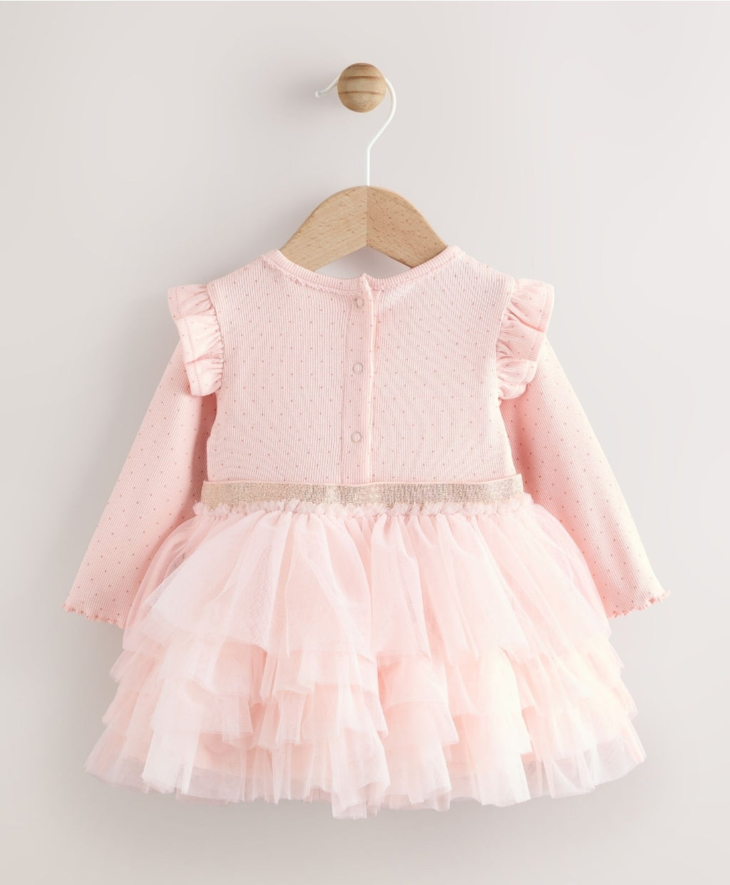 Pink Baby Long Sleeve Tutu Dress