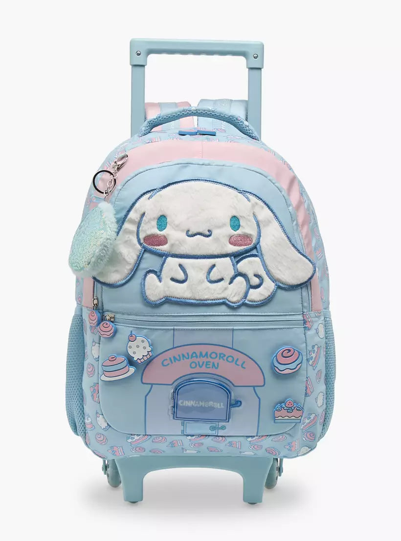 Sanrio Cinnamoroll Applique Trolley Bag for Girls 16 inches