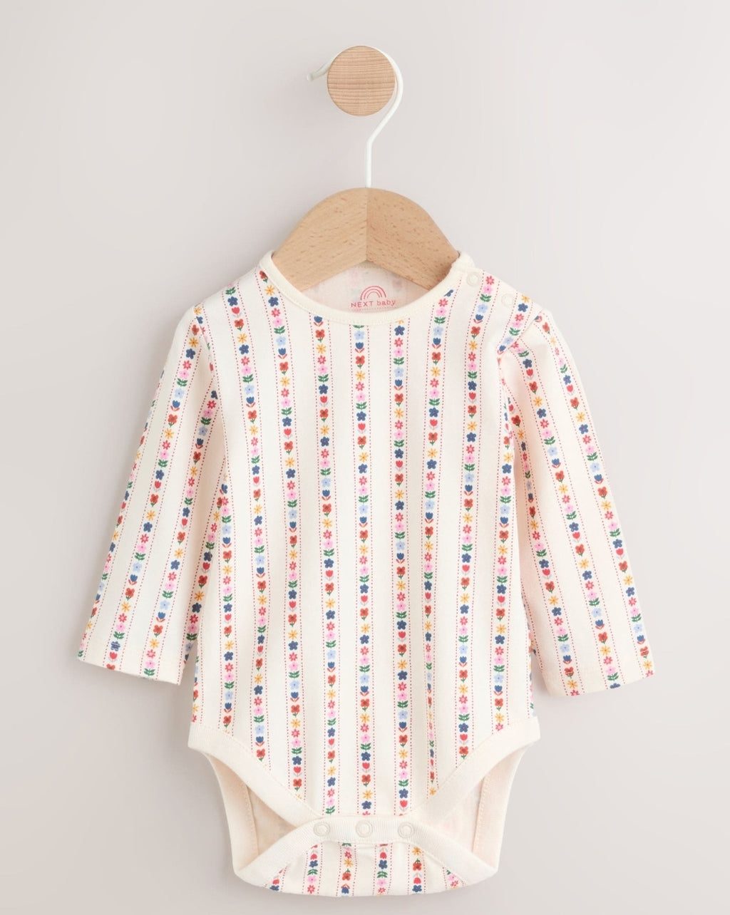 Embroidered Denim Dungarees and Long Sleeve Bodysuit Set