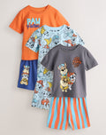 Blue/Grey/Orange Paw Patrol Short Pyjamas 3 Pack