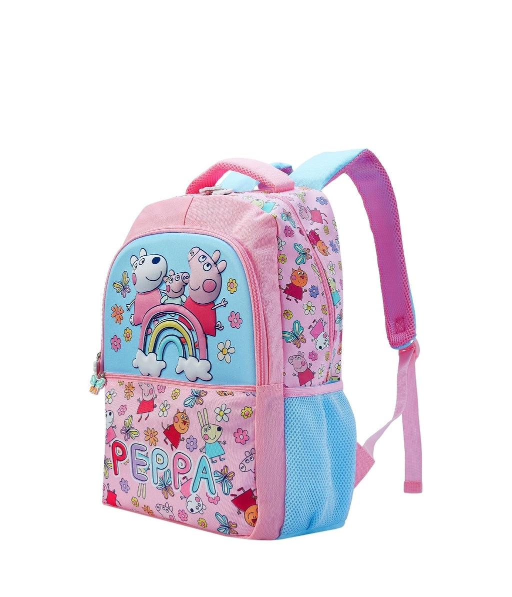 Character Blue Peppa Pig Backpack 
Peppa And Suzy Sheep 16inch