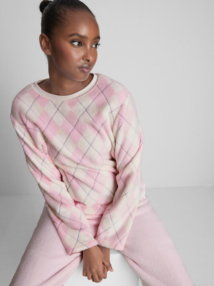 Primark Plush Argyle Pyjamas