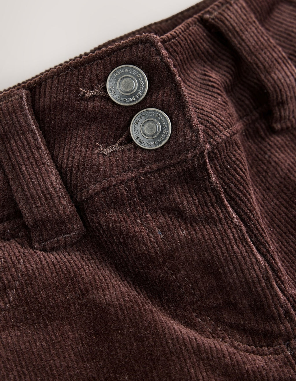 Chocolate Brown Cord Low Rise Flared Jeans
