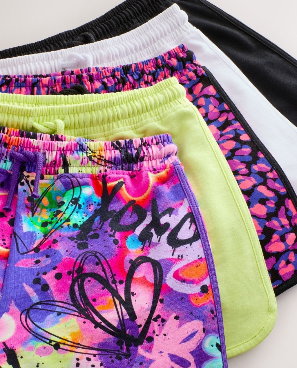 Graffiti/Blue Racer Shorts 5 Pack