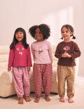 Pink/Green Woven Jogger Pyjamas 3 Pack