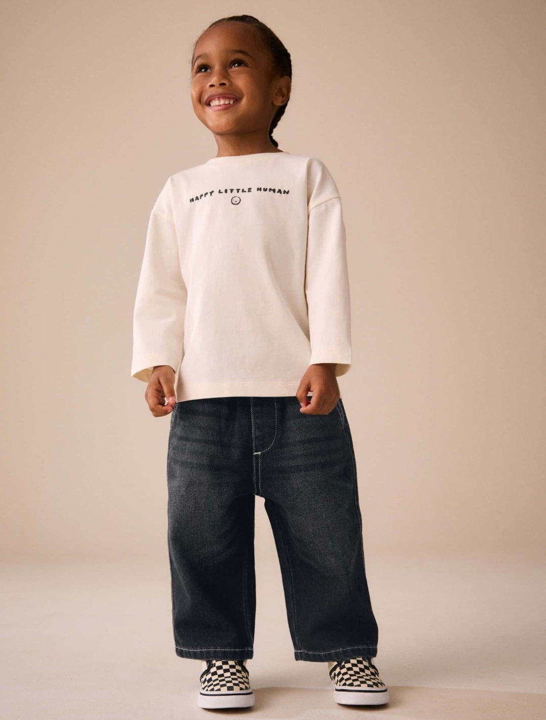Black Denim Wide Fit Jeans