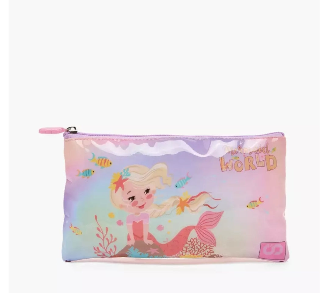 Mermaid 5-Piece School Trolley Bag Set 16 inches