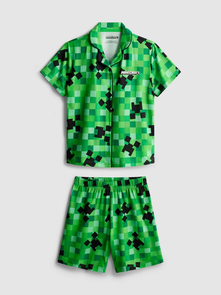 Minecraft Short Shirt Pyjamas