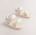 Multi Pastel Stripe Trekker Sandals