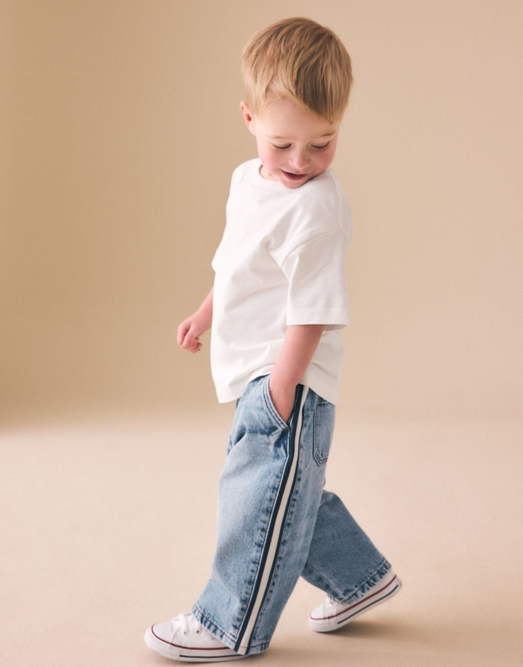 Light Blue Side Stripe Wide Fit
Jeans