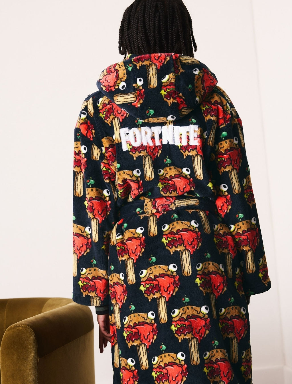 Navy Fortnite All Over Print
Fleece Robe